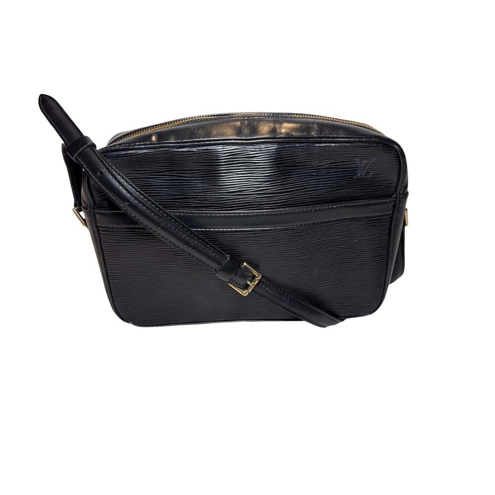 Vintage Louis Vuitton Epi Leather Black Crossbody Bag Gold Hardware France